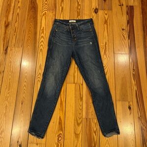Madewell Women's Dark Blue Skinny Jeans